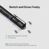 OLIGHT O’Pen Mini 2 Portable Ballpoint Pen, Bolt Action Pen with Pen and Pencil Tip, EDC Replaceable Black Ink Pens with Stainless Steel Pen Clip for Office, Working, Writing (Black)(Black)