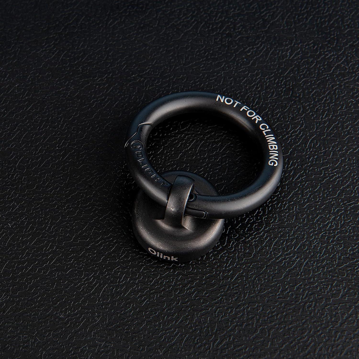 imageOLIGHT OLINK Portable Magnetic Hook Compatible with Flashlights Obulb Series StainlessMade CarabinerStyle Ring Black
