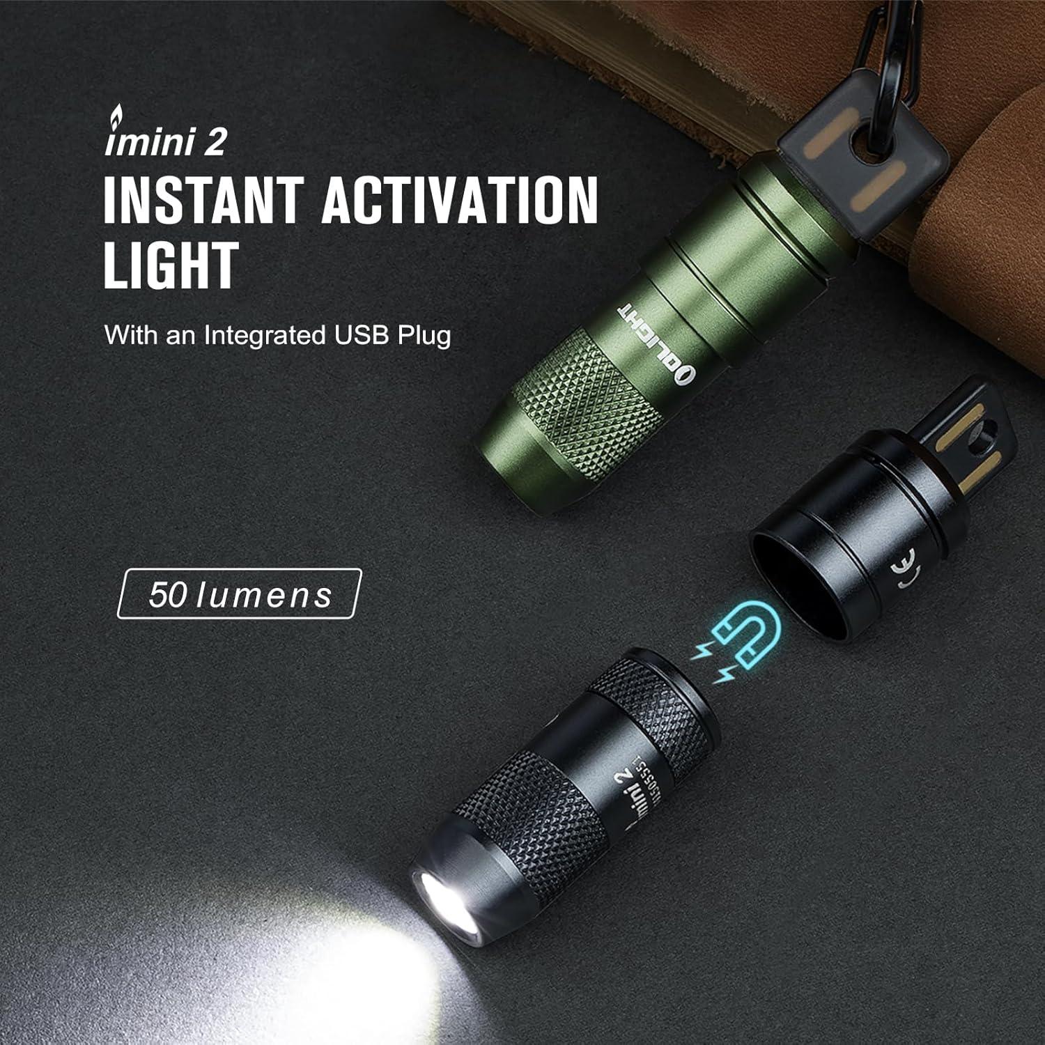imageOLIGHT Ostrip Smart LED Strip Lights with App Control Bundle with IMINI 2 EDC Rechargeable Keychain Flashlight