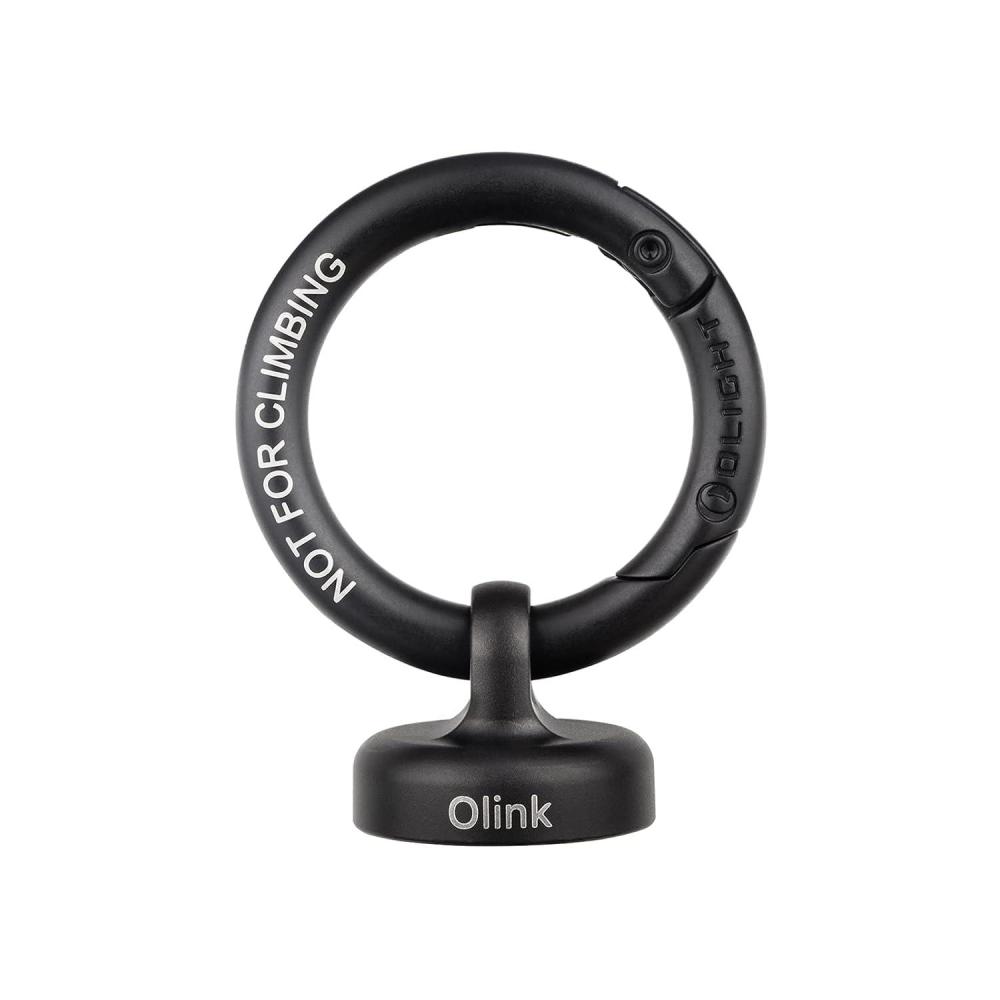imageOLIGHT OLINK Portable Magnetic Hook Compatible with Flashlights Obulb Series StainlessMade CarabinerStyle Ring Black