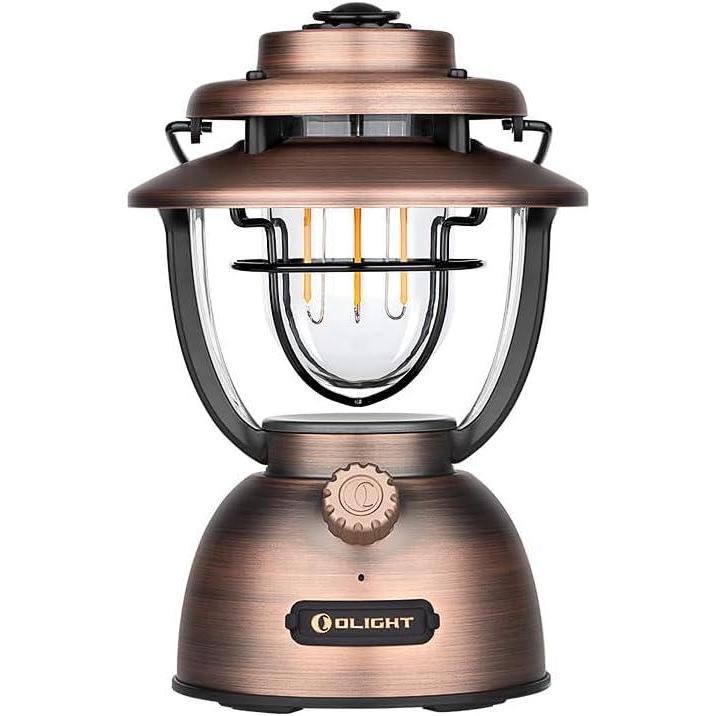 imageOLIGHT Olantern Classic 2 Pro APP Control Camping Lantern 300 Lumens LED Rechargeable Lamp Flashlight with Dual Light Sources for Hurricane Emergency Hiking Home Decor Vintage Copper