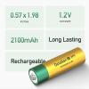 OLIGHT B Pro AA Rechargeable NiMH Batteries, 8-Count Pack, 2100mAh High Capacity, Battery Voltage 1.2V, Ideal for Everyday Devices, Eco-Friendly(O-AA-2100MAH-300000)