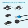 OLIGHT MCC 3 Charger in Balck Upgraded Smart Magnetic Charging Cable Only Suitable for Odin/OdinMini/OdinS/PL-Mini3/PL-Pro/Baton3 Series/Warrior Mini2/Perun2/Seeker3pro/Warrior 3s/Baldr Pro R/Arkfeld(Black)
