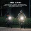 OLIGHT RN 2000 LED Rechargeable Bike Light, 2000 Lumens and 557ft Max Throw Waterproof Bicycle Headlight with Spot&Flood Beams, Remote Control, Type-C and Smart Sensor, for Mountain and Urban Riding