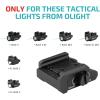 OLIGHT Rail Mount for Tactical Light, Compatible with Different Set-ups, Fits with Baldr S/BL/Mini/RLMini, PL-Mini 3/2(Hellcat Rails Screw-locking)