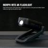 OLIGHT Swivel 400 Lumens LED Compact Rechargeable Magnetic COB Work Light, Adjustable Stand with Magnetic Base and Hanging Hook, 90 Hours Lasting Power, Job Site Lighting for Camping (Black)(Black)