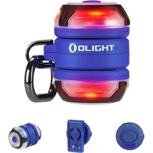 OLIGHT Gober 2 Safety Light, High Visibility Beacon LED with 6 Color Settings and 4 Lighting Modes, USB-C Rechargeable Flashing Warning with Clip for Running, Cycling, Camping, Dog Walking(Blue)