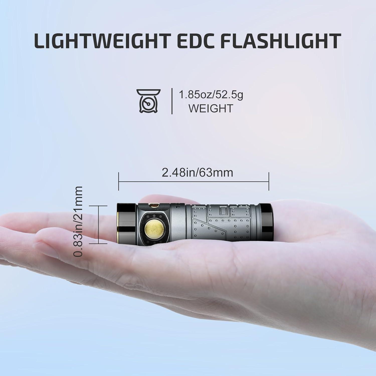 imageOLIGHT Ostrip LED Strip Lights Smart LED Lights with App Control Bundle with Baton4 Rechargeable EDC Flashlight LED Pocket Flashlight 1300 Lumens with Magnetic Charging Cable