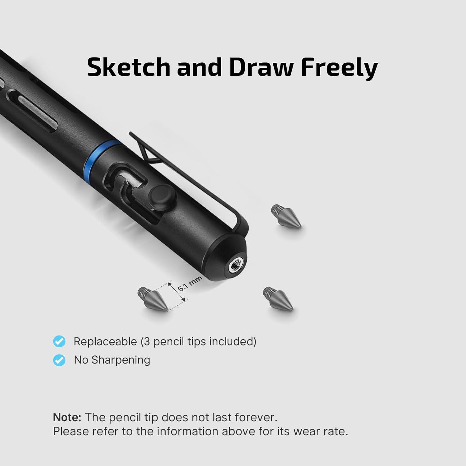 imageOLIGHT Sphere C Smart Night Light USBC Rechargeable App Control Ambient Lighting Bundle OPen Mini 2 Ballpoint Pen and Pencil in One Replaceable EDC Refill and Pencil Tip Smooth Writing