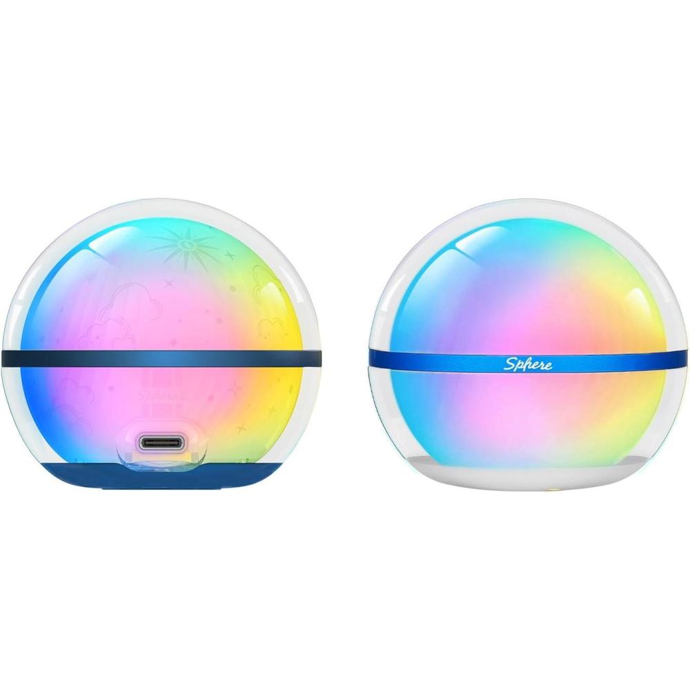 imageOLIGHT SphereC Stellar Sky Smart Night Light Rechargeable USBC Nursery NightLamp Bundle with Sphere 75 lumens Stepless Dimming TableLamp with Remotely APP Control Magnetic RGB Ambient Lighting f