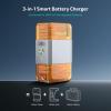OLlGHT Ostation X Battery Charger Exclusively for NiMH AA Rechargeable Batteries, 3 in 1 Automatic Design for Charging Testing & Storage, No Polarity Check Needed, Bad Battery Detection, APP Control(O-OSTATIONX-AA-BAT-300000)