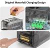 OLlGHT Ostation X Battery Charger for NiMH AAA Rechargeable Batteries, 3 in 1 Design for Charging Testing & Storage, No Polarity Check Needed, Bad Battery Detection, APP Control(Without AAA Battery)(O-OSTATIONX-AAA-KIT-300000)