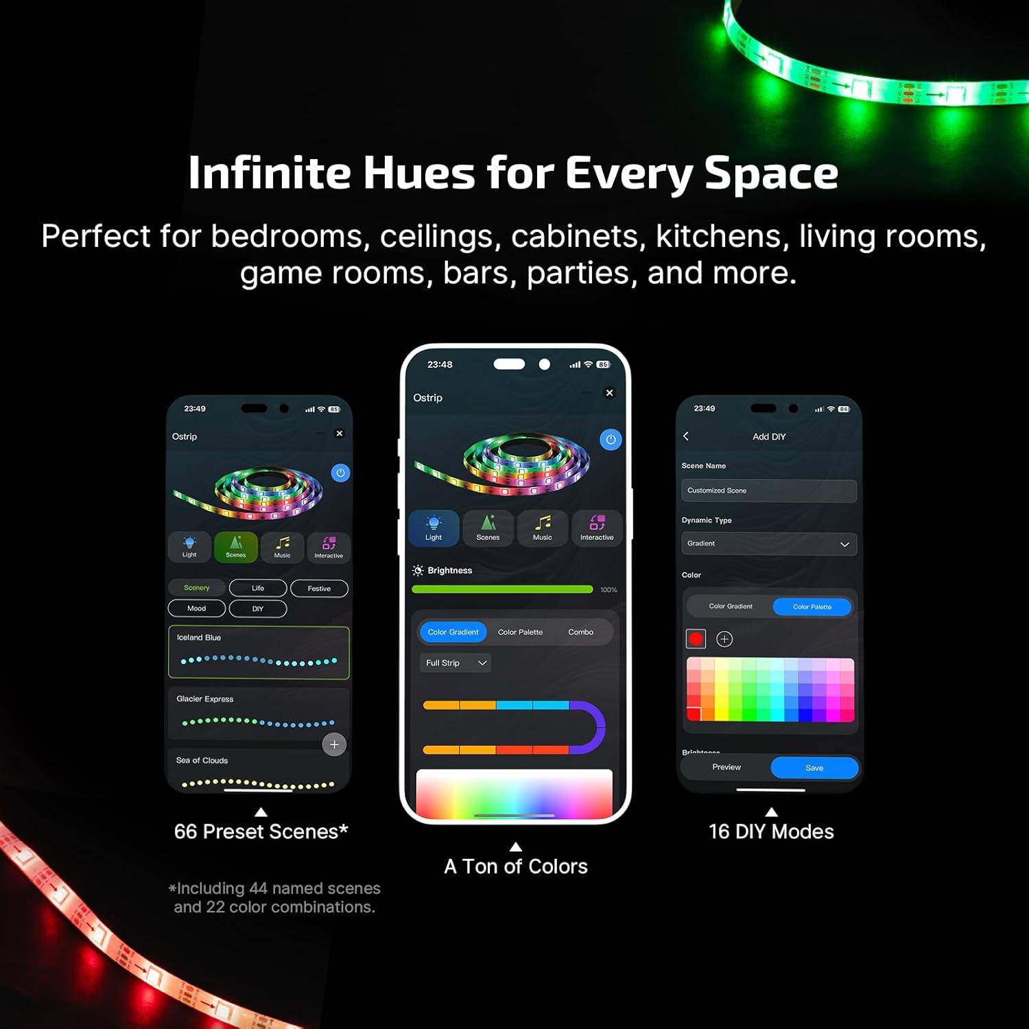 imageOLIGHT Ostation X Battery Charger 3in1 Design with Rechargeable AA NiMH Batteries 32 Count Bundle Ostrip Smart LED Strip Lights with App Control