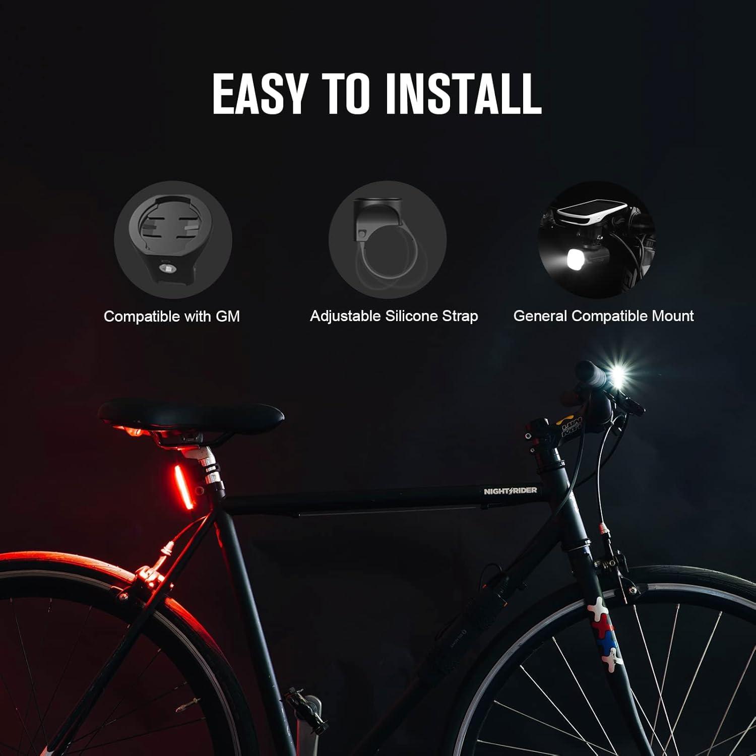 imageOLIGHT RN 400 LED Bike 400 Lumens Headlight and Seemee 30 C 30 Lm Bicycle Taillight Set Rechargeable TypeC Waterproof Bike Light Set Easy to Install for Road Urban Cyclists and Night Riding