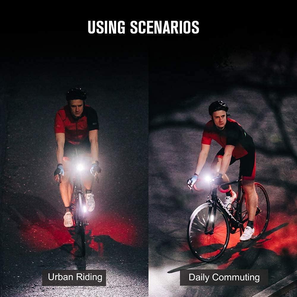 imageOLIGHT RN 400 LED Bike 400 Lumens Headlight and Seemee 30 C 30 Lm Bicycle Taillight Set Rechargeable TypeC Waterproof Bike Light Set Easy to Install for Road Urban Cyclists and Night Riding