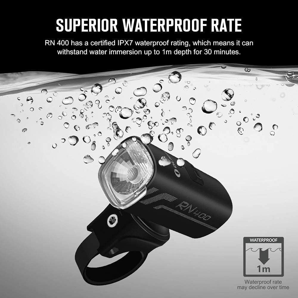 imageOLIGHT RN 400 LED Bike Lights 400 Lumens USB TypeC Rechargeable Front Light IPX7 Waterproof Bicycle Headlight for Road Urban Cyclists Black