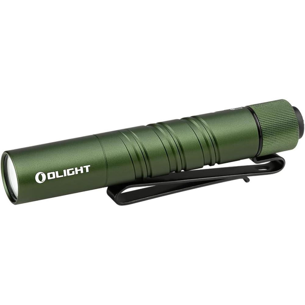 imageOLIGHT I3T 2 EOS Pocket EDC Flashlight 200 Lumens Compact Bright Handheld Flash Lights DualOutput Tail Switch with AAA Battery and TwoWay Pocket Clip for Camping and Hiking OD GreenOD Green