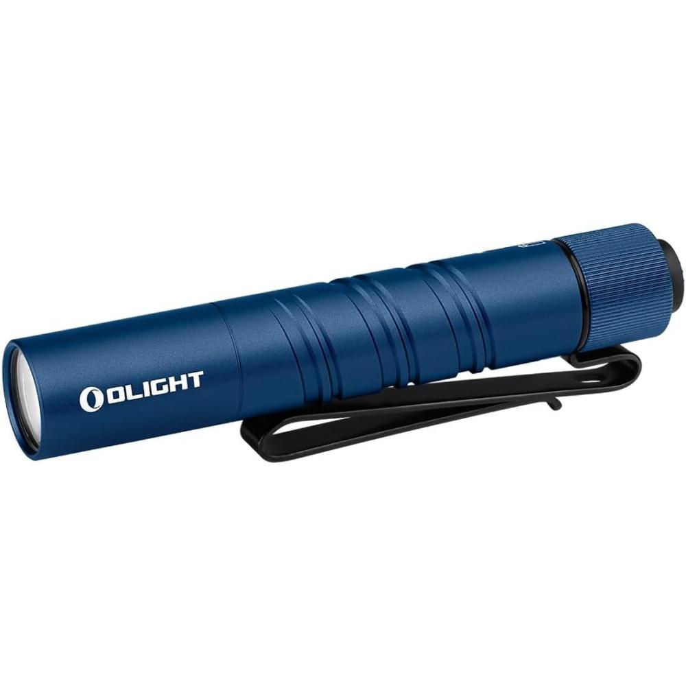 imageOLIGHT I3T 2 EOS Pocket EDC Flashlight 200 Lumens Compact Bright Handheld Flash Lights DualOutput Tail Switch with AAA Battery and TwoWay Pocket Clip for Camping and Hiking OD GreenMidnight Blue