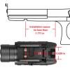 OLIGHT Baldr Pro 1350 Lumens Tactical Weaponlight with Green Light and White LED, 260 Meters Beam Distance Compatible with 1913 or GL Rail, Batteries Included(Black)(Black)