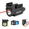 OLIGHT Baldr RL Mini 600 Lumens Compact Rail Mounted Weaponlight with Red Beam and White LED Combo, Magnetic USB Rechargeable Tactical Flashlight with 1913 or GL Rail, Built-in Battery(Black)