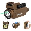 OLIGHT Baldr S 800 Lumens Compact Rail Mount Weaponlight with Green Beam and White LED Combo, Magnetic USB Rechargeable Tactical Flashlight with 1913 or GL Rail, Battery Included (Flat Dark Earth)(Desert Tan)