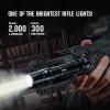 OLIGHT Odin 2000 Lumens Picatinny Rail Mounted Rechargeable Tactical Flashlight with Remote Pressure Switch, 300 Meters Beam Distance, Powered by Battery(Black)(Black)