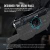 OLIGHT Odin GL M 1500 Lumens MLOK Mount Rechargeable Tactical Flashlight with Green Beam and White LED Combo, Removable Slide Rail Mount and Dual-Button Remote Pressure Switch(Black)