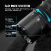 OLIGHT Odin GL M 1500 Lumens MLOK Mount Rechargeable Tactical Flashlight with Green Beam and White LED Combo, Removable Slide Rail Mount and Dual-Button Remote Pressure Switch(Black)