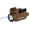 OLIGHT Baldr S 800 Lumens Compact Rail Mount Weaponlight with Green Beam and White LED Combo, Magnetic USB Rechargeable Tactical Flashlight with 1913 or GL Rail, Battery Included (Flat Dark Earth)(Desert Tan)