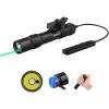 OLIGHT Odin GL M 1500 Lumens MLOK Mount Rechargeable Tactical Flashlight with Green Beam and White LED Combo, Removable Slide Rail Mount and Dual-Button Remote Pressure Switch(Black)