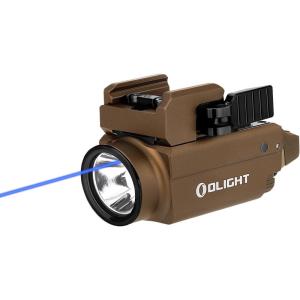 OLIGHT Baldr S 800 Lumens Compact Rail Mount Weaponlight with Green Beam and White LED Combo, Magnetic USB Rechargeable Tactical Flashlight with 1913 or GL Rail, Battery Included (Flat Dark Earth)(Desert Tan)