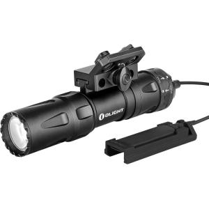 OLIGHT Odin Mini 1250 Lumens Ultra Compact Rechargeable Mlok-Mount Weaponlight, Removable Slide Rail Mount and Remote Switch, 240 Meters Beam Distance, Mlok Included(Black)