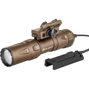 OLIGHT Odin Mini 1250 Lumens Ultra Compact Rechargeable Mlok-Mount Weaponlight, Removable Slide Rail Mount and Remote Switch, 240 Meters Beam Distance, Mlok Included(Desert Tan)
