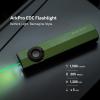 OLIGHT ArkPro EDC Flat Flashlight Rechargeable with Green Beam, UV and White LED,1500 Lumens USB-C Pocket Camping Flashlight, Spotlight Floodlight for Outdoor Emergency Working (Black CW)(OD Green)