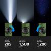 OLIGHT ArkPro EDC Flat Flashlight Rechargeable with Green Beam, UV and White LED,1500 Lumens USB-C Pocket Camping Flashlight, Spotlight Floodlight for Outdoor Emergency Working (Black CW)(OD Green)
