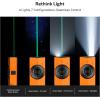 OLIGHT ArkPro EDC Flat Flashlight Rechargeable with Green Beam, UV and White LED,1500 Lumens USB-C Pocket Camping Flashlight, Spotlight Floodlight for Outdoor Emergency Working (Black CW)(Orange)