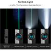 OLIGHT ArkPro EDC Flat Flashlight Rechargeable with Green Beam, UV and White LED,1500 Lumens USB-C Pocket Camping Flashlight, Spotlight Floodlight for Outdoor Emergency Working (Black CW)(Dual Tone Silver Graphite)