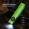 OLIGHT ArkPro EDC Flat Flashlight Rechargeable with Green Beam, UV and White LED,1500 Lumens USB-C Pocket Camping Flashlight, Spotlight Floodlight for Outdoor Emergency Working (Black CW)(Zombie Green)