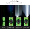OLIGHT ArkPro EDC Flat Flashlight Rechargeable with Green Beam, UV and White LED,1500 Lumens USB-C Pocket Camping Flashlight, Spotlight Floodlight for Outdoor Emergency Working (Black CW)(Zombie Green)