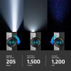 OLIGHT ArkPro EDC Flat Flashlight Rechargeable with Green Beam, UV and White LED,1500 Lumens USB-C Pocket Camping Flashlight, Spotlight Floodlight for Outdoor Emergency Working (Black CW)(Dual Tone Silver Graphite)