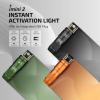 OLIGHT IMINI 2 EDC Rechargeable Keychain Flashlight, 50 Lumens Compact and Portable Mini LED Keyring Lights with Built-in Battery Ideal for Everyday Carry and Emergencies (Orange)(Black)