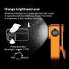 OLIGHT Oclip Pro EDC Flashlight Clip-on Light, Rechargeable 500 Lumens with Three Lighting Solutions Type-C Charging, Magnetic Flash Lights for Signaling, Cycling, Outdoor or Indoor Use(OD Green)(Orange)