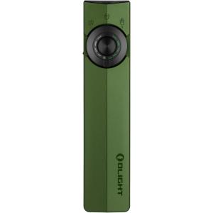 OLIGHT ArkPro EDC Flat Flashlight Rechargeable with Green Beam, UV and White LED,1500 Lumens USB-C Pocket Camping Flashlight, Spotlight Floodlight for Outdoor Emergency Working (Black CW)(OD Green)