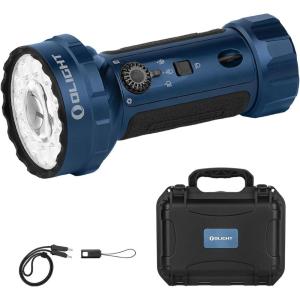 OLIGHT Marauder Mini 2 Bright Flashlight 10,000 Lumen with 750 Meters Beam Distance, Rechargeable Light with Dual Charging & 5 Lighting Modes for Outdoor, Camping, Emergencies (Midnight Blue)(Midnight Blue)