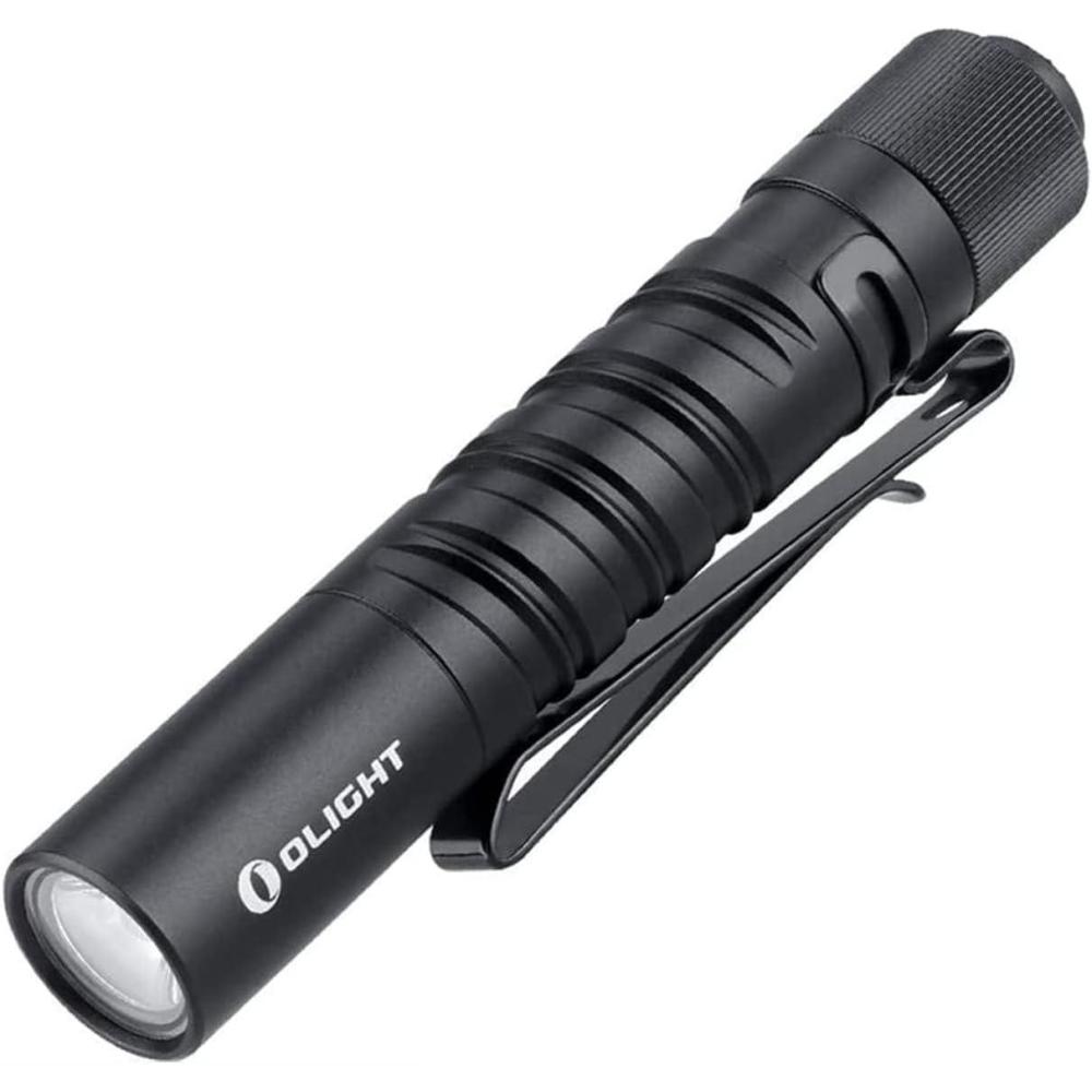 imageOLIGHT I3T EOS 180 Lumens DualOutput Slim EDC Flashlight for Camping and Hiking Tail Switch Flash Light with AAA Battery BlackBlack