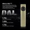 OLIGHT Arkfeld Ultra 1400 Lumens EDC Flat Flashlight, Rechargeable Compact Pocket Flash Light Combines White LED, UV and Green Beam, Triple Sources Perfect for Checking, Working (Olive-Green)(Olive Green)
