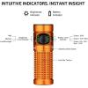OLIGHT Baton4 Premium Edition EDC Flashlights 1300 Lumens with Type-C Charging Box, Powered by Rechargeable Battery, Small Bright Light IPX8 Waterproof for Emergencies Outdoors (OD Green)(Orange)