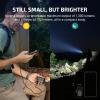 OLIGHT Baton4 Rechargeable EDC Flashlight, LED Pocket Light 1300 Lumens with Magnetic Charging Cable, 6 Modes, IPX8 Waterproof Powerful Bright Flashlight for Home, Camping and Emergencies (OD Green)(Fighter Pilot)