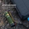 OLIGHT Baton4 Rechargeable EDC Flashlight, LED Pocket Light 1300 Lumens with Magnetic Charging Cable, 6 Modes, IPX8 Waterproof Powerful Bright Flashlight for Home, Camping and Emergencies (OD Green)(OD Green)