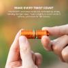 OLIGHT I1R 2 Pro Eos 180 Lumens EDC Rechargeable Keychain Flashlight, Powered by Built-in Rechargeable Battery with Type-C USB Cable, Slim Mini Handheld Light for Everyday Carry (Black)(Orange)